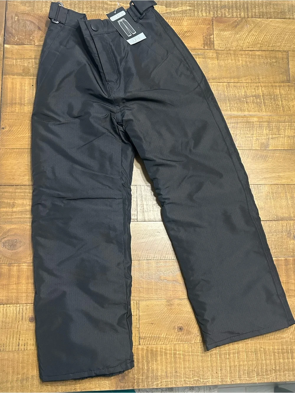 Kids Black Snow Pants